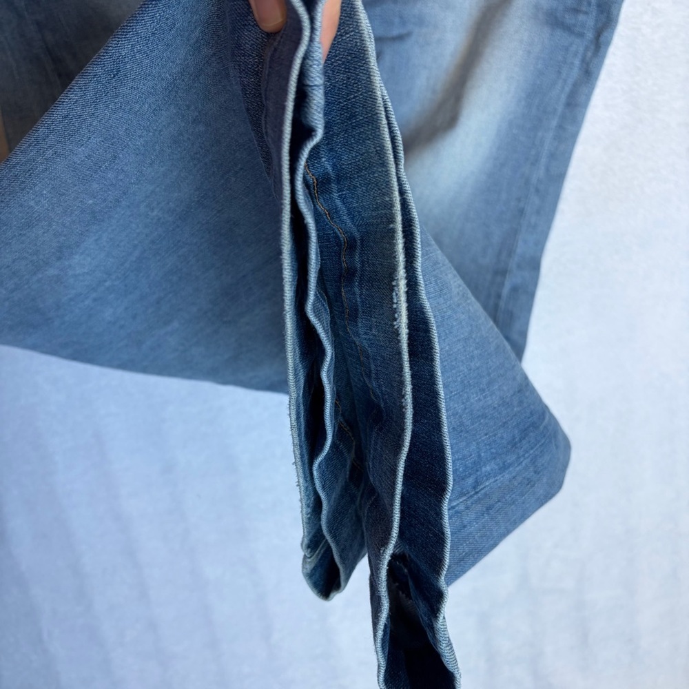 Rag and Bone Jeans Justine Sz 28 Wide Leg Blue Denim Stretch Preppy READ - Picture 4 of 15